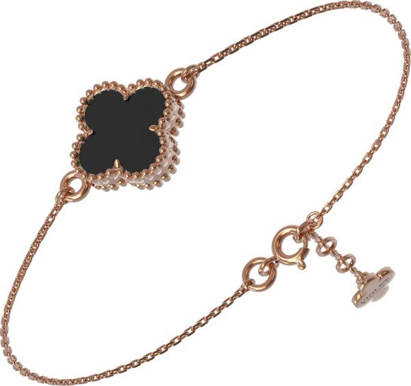 Браслет из золота 585 пробы c ониксом