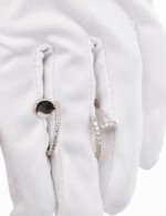 Серьги из белого золота c бриллиантами