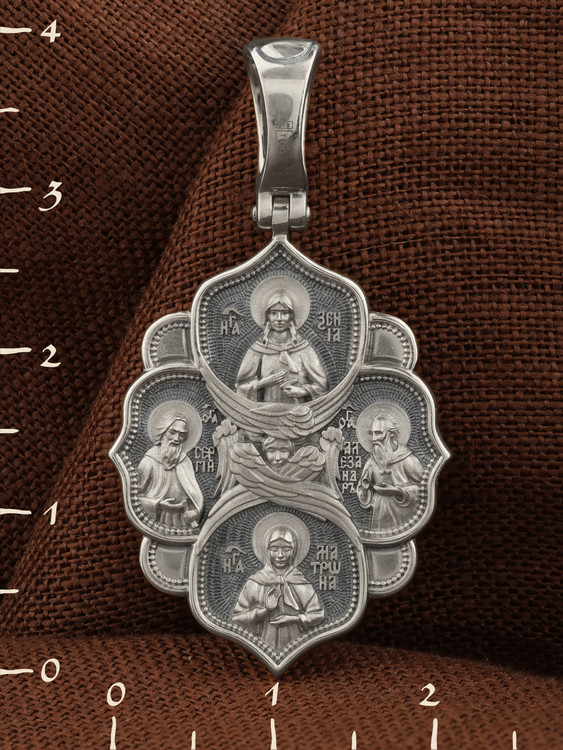 Образок из белого золота