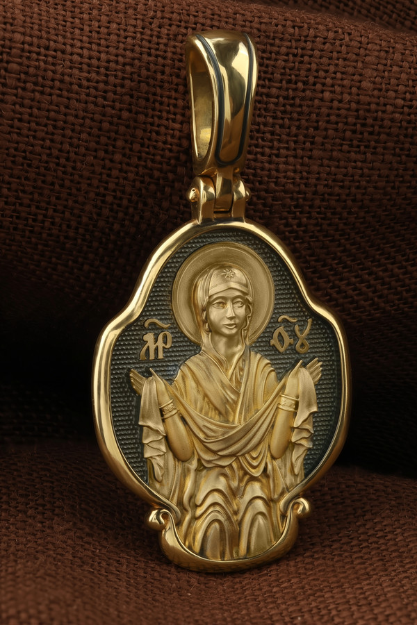 Образок из лимонного золота