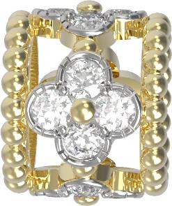 Подвеска из лимонного золота c бриллиантами