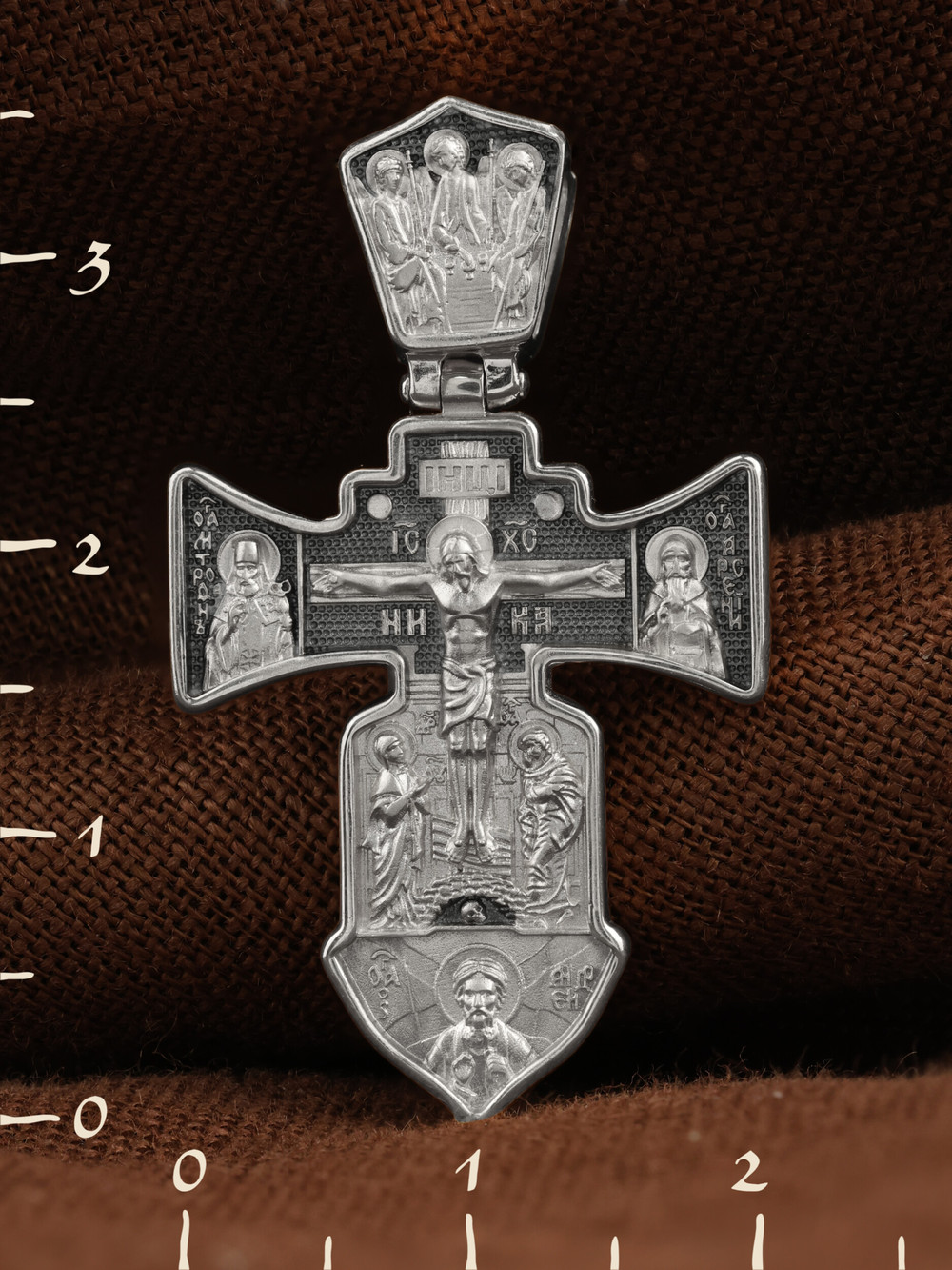 Крест из белого золота