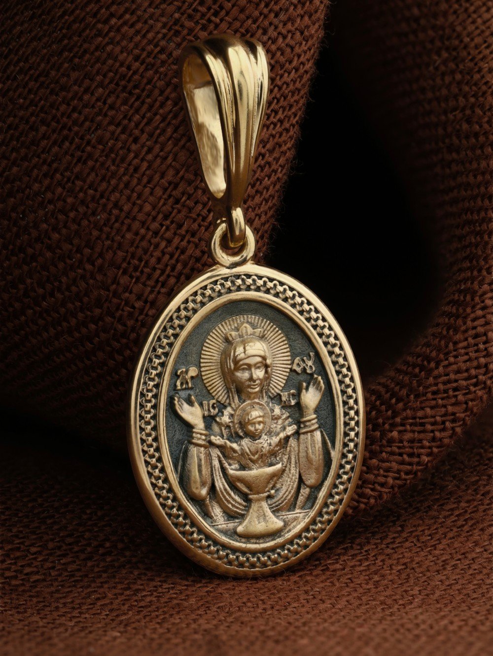 Образок из лимонного золота