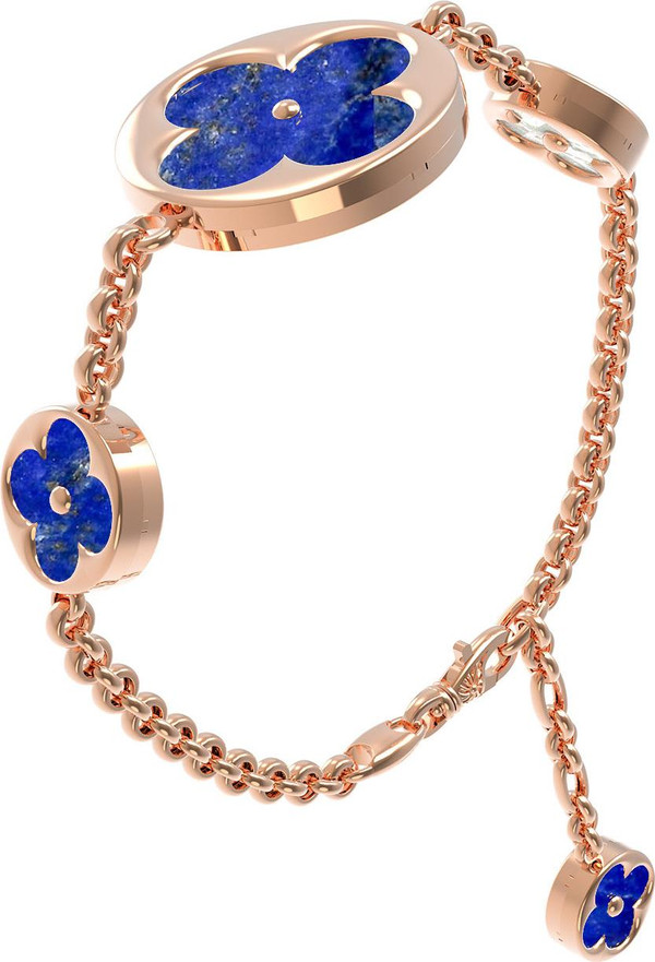 Браслет из золота c лазуритом и перламутром