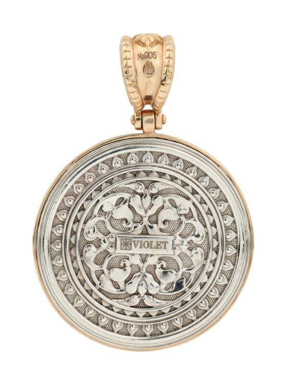 Подвеска из золота c эмаль