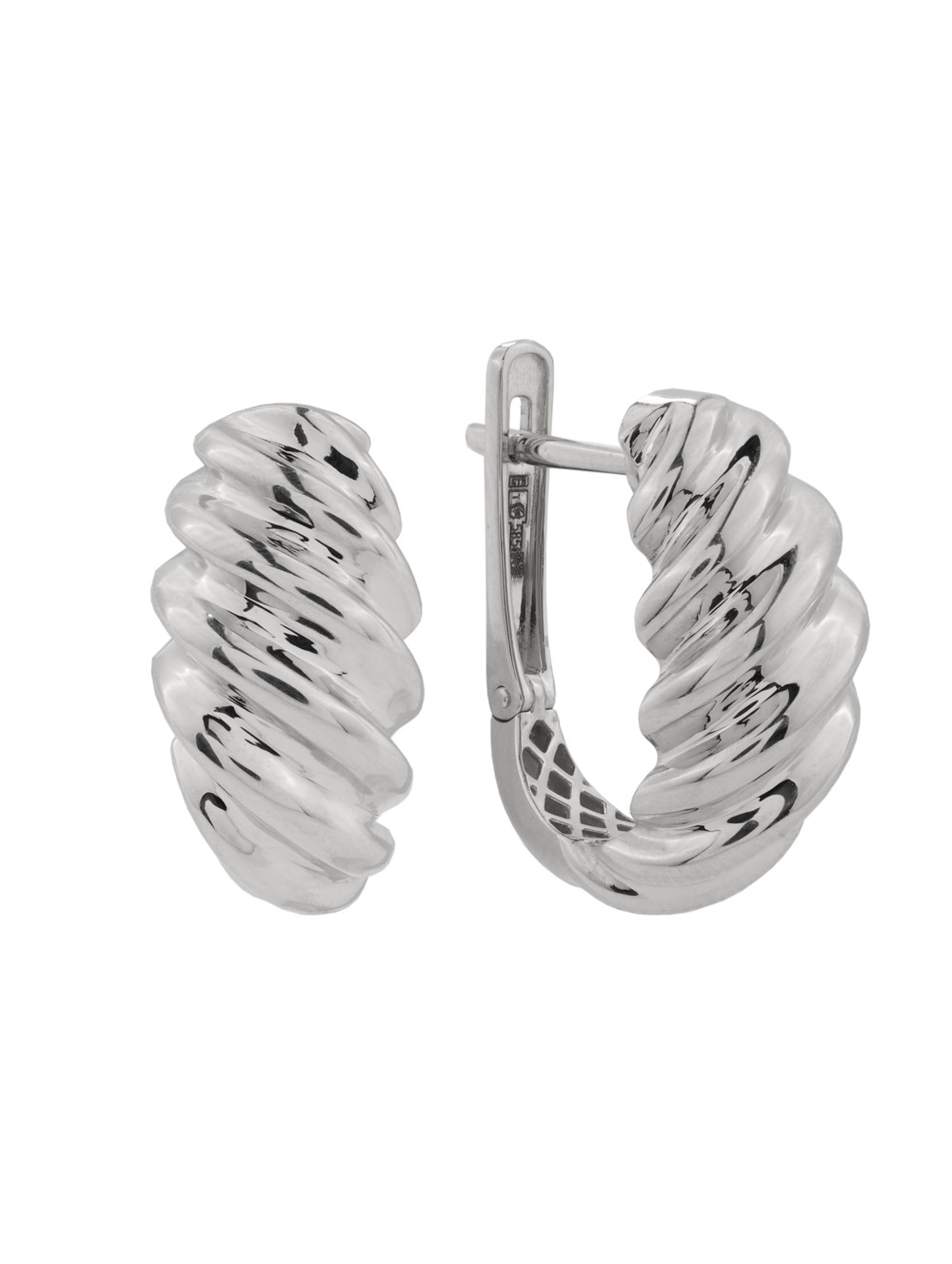 Серьги из белого золота