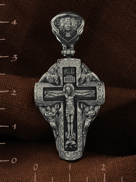 Крест из белого золота