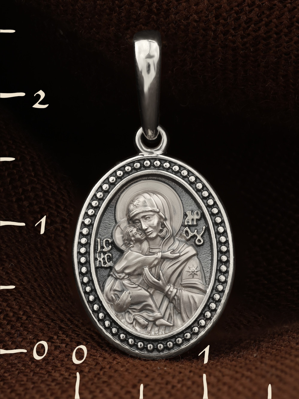 Образок из белого золота