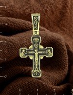 Крест из лимонного золота